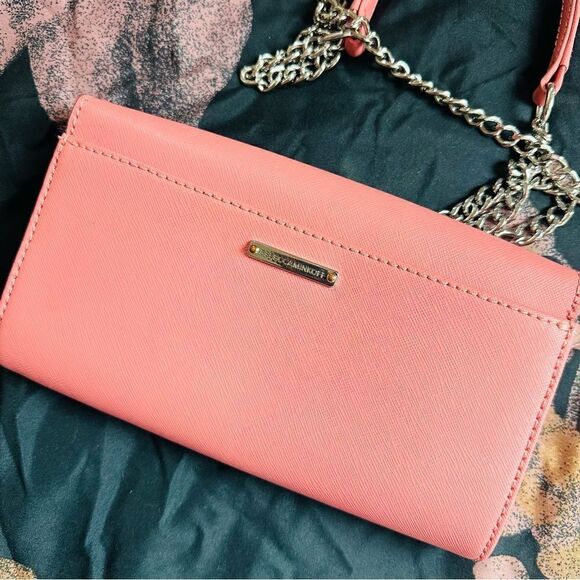 EUC Rebecca Minkoff Pink Crossbody Wallet On Chain - Picture 3 of 4